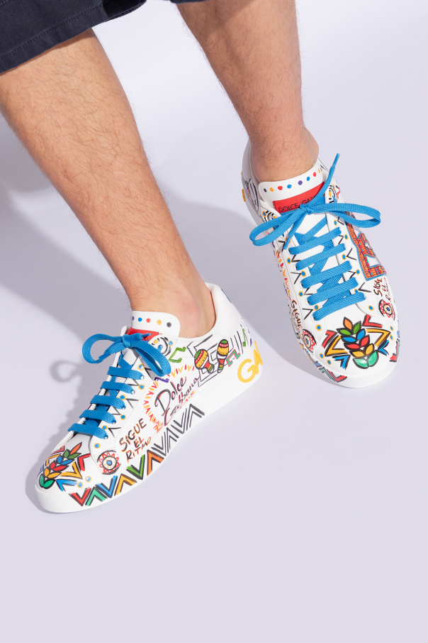 White 'Portofino' sneakers Dolce & Gabbana - DOLCE & GABBANA